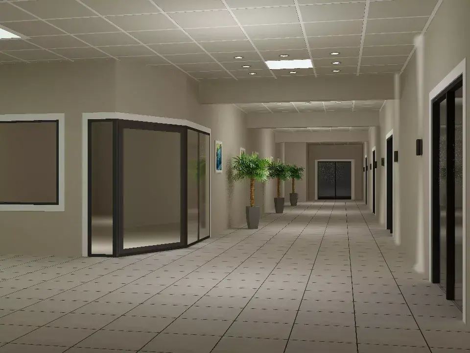 Exemple d'image 3D permettant de choisir l'implantation / tendance couleur et jeu de lumieres / conception par ViolaDeco, Iana Viola